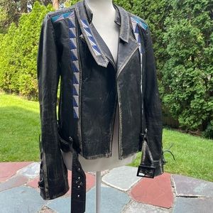 April May Genuine Leather Jacket Selena Gomez M